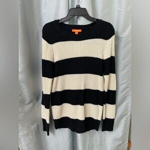 Joe Fresh NWT Black and Cream Sweater